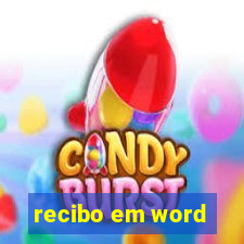 recibo em word